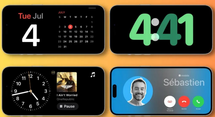 山阳苹果手机维修分享iOS17横屏充电待机显示有什么好处 