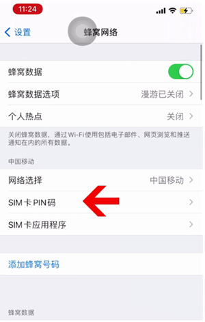 山阳苹果14维修网分享如何给iPhone14的SIM卡设置密码 