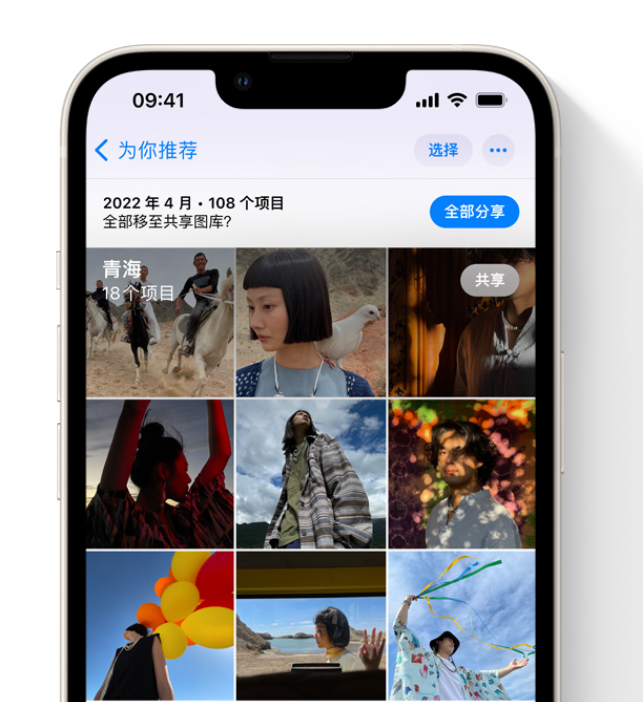 山阳苹果维修网点分享在 iPhone 上使用共享图库 