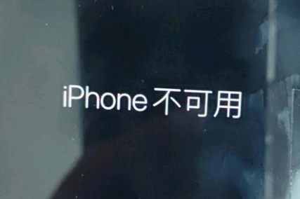 山阳苹果服务网点分享锁屏界面显示“iPhone 不可用”如何解决 