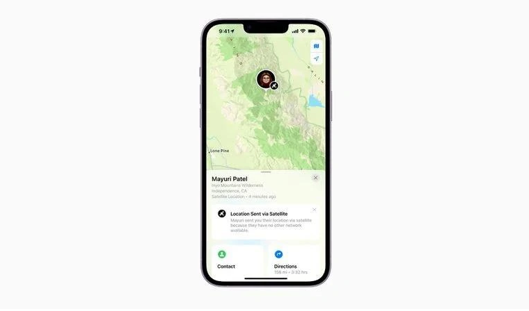 山阳苹果14维修分享iPhone14系列中 FindMy功能通过卫星分享位置方法教程 
