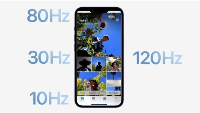 山阳苹果14维修分享iPhone 14有高刷吗 